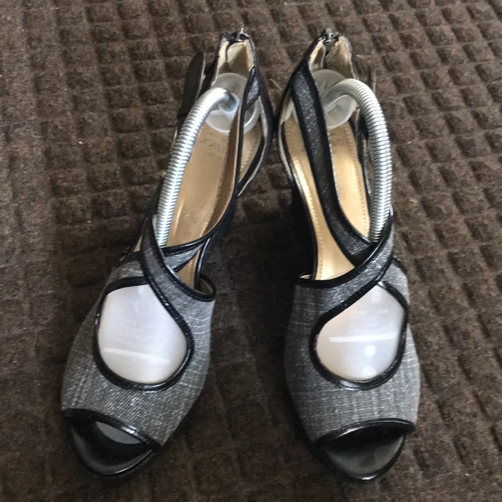 Cris Cross wedges sandals